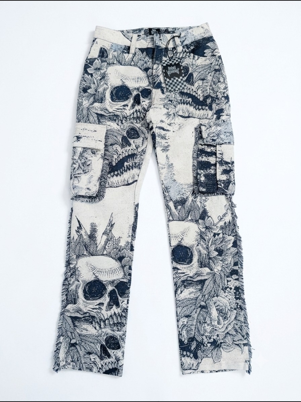 Rebel Vengence Skull Tapestry Pants NWT 28 - Picture 2 of 7